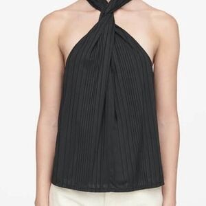Anine Bing Elegant Black Halter Top